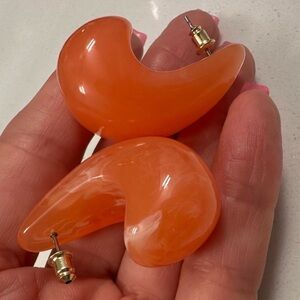 Anthropologie Bold Orange Baubles